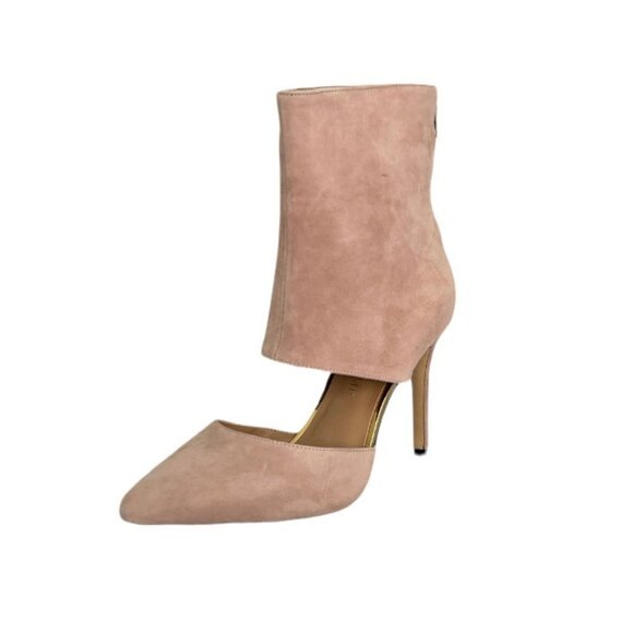 THINGS II COME JELYN Luxurious Dress Shooties Stiletto Heels Boots Soft Pink - Picture 2 of 7